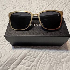 Prada Línea Rossa Sunglasses (Gold)